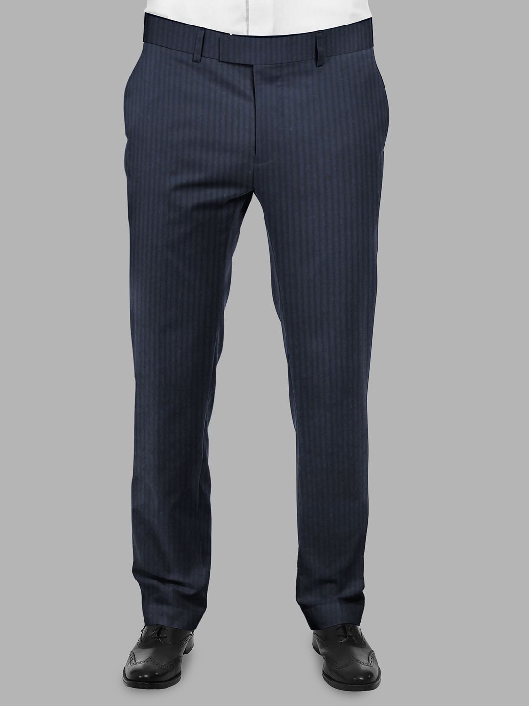 

Bigreams Men Unstitched Corduroy Stretchable Pants Piece Fabric, Navy blue