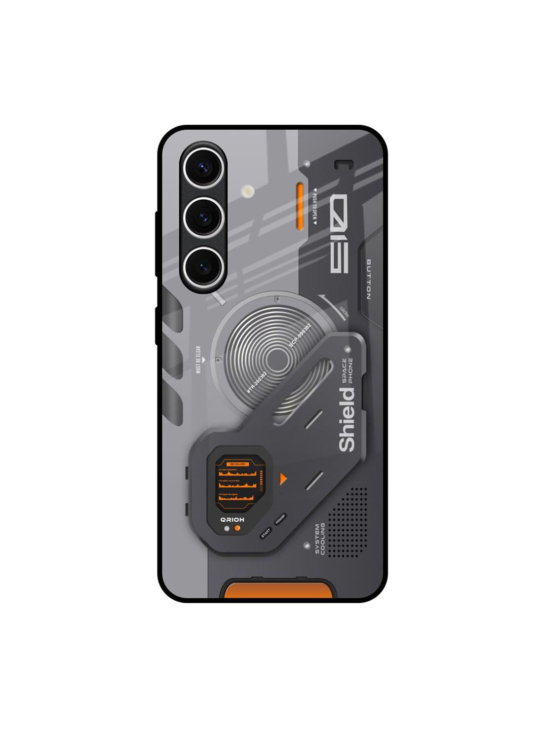 

QRIOH Tech Lifestyle Samsung Galaxy S24 FE 5G Impact Resistant Back Case, Grey