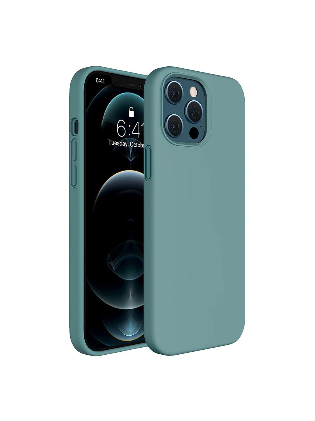 

LIRAMARK Solid iPhone 12 Pro Impact Resistant Back Case, Green