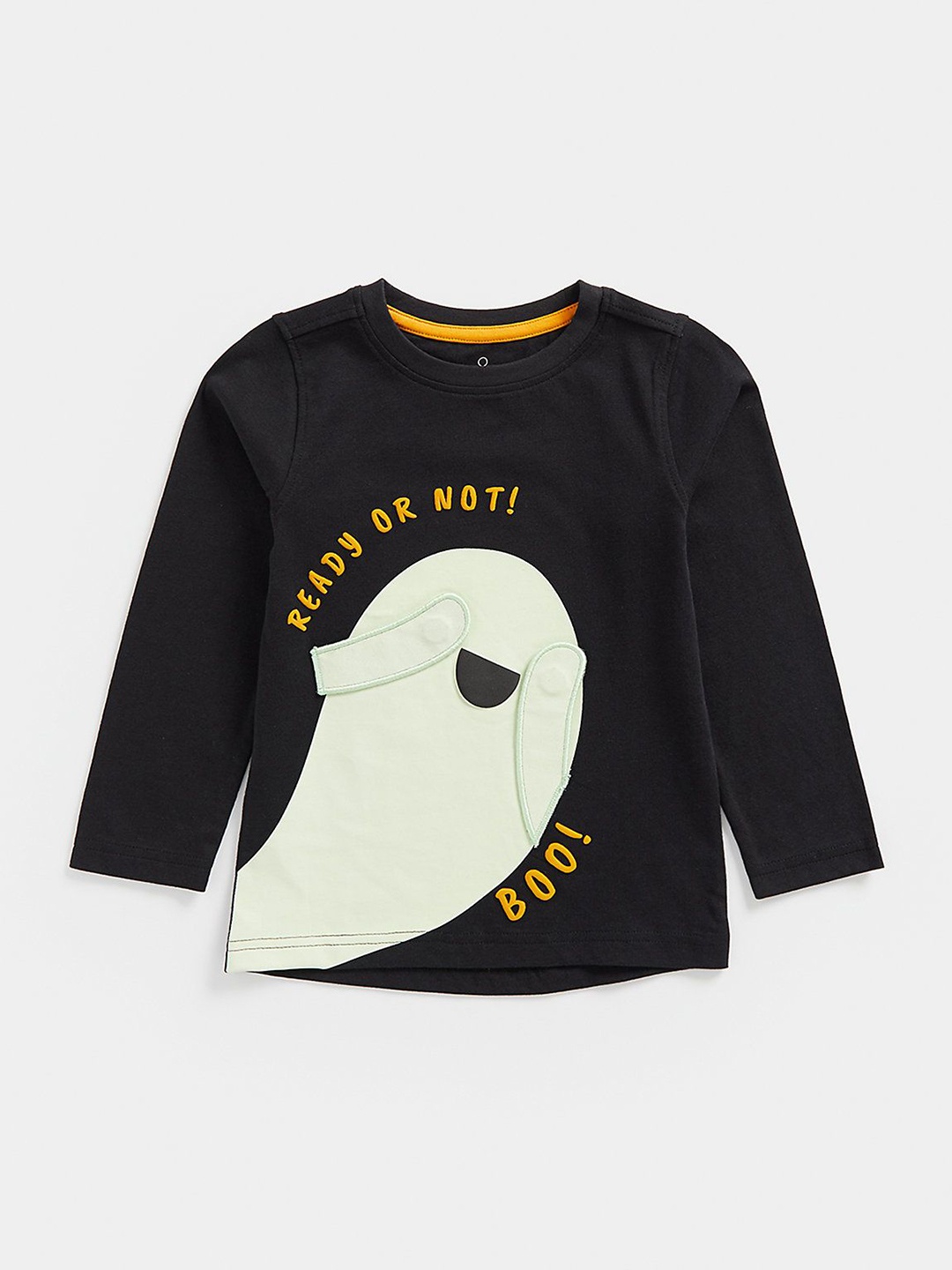 

mothercare Boys Graphic Printed Cotton T-shirt, Black