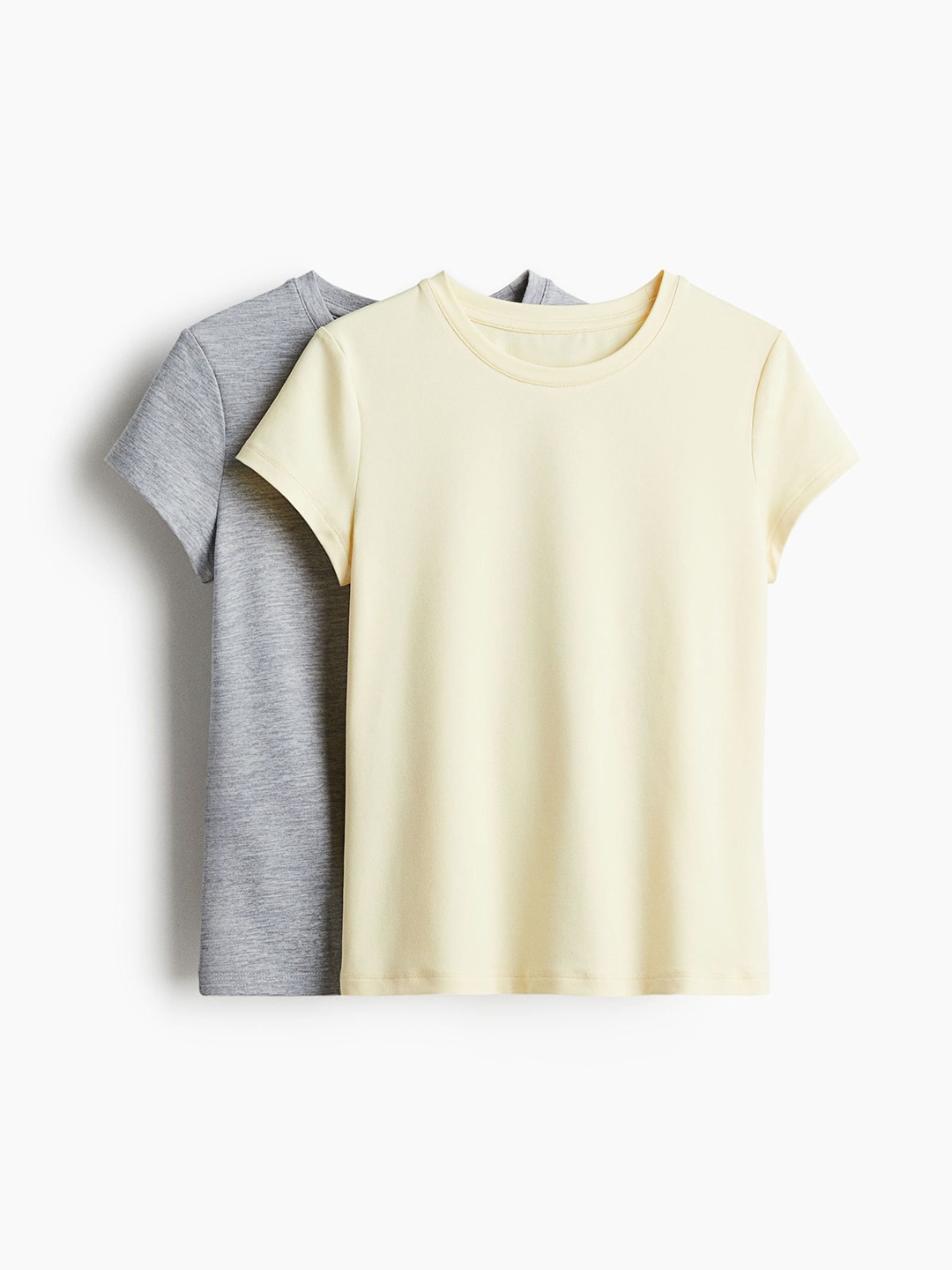 

H&M 2-Pack Sports Tops With DryMove, Yellow