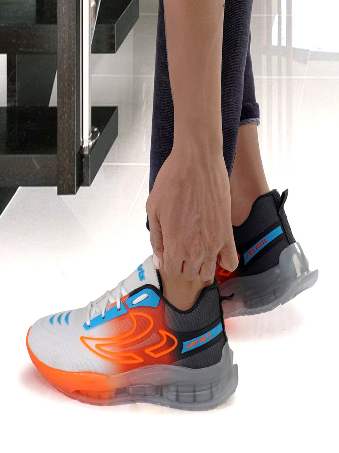 

Arber Kenton Men Lace-Ups Walking Non-Marking Shoes, Orange