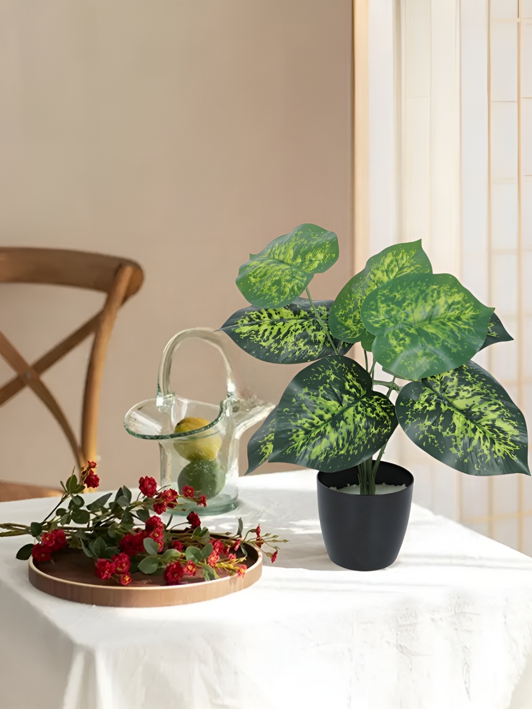

Home Bloom Green 1 Pieces Artificial Plant With Pot