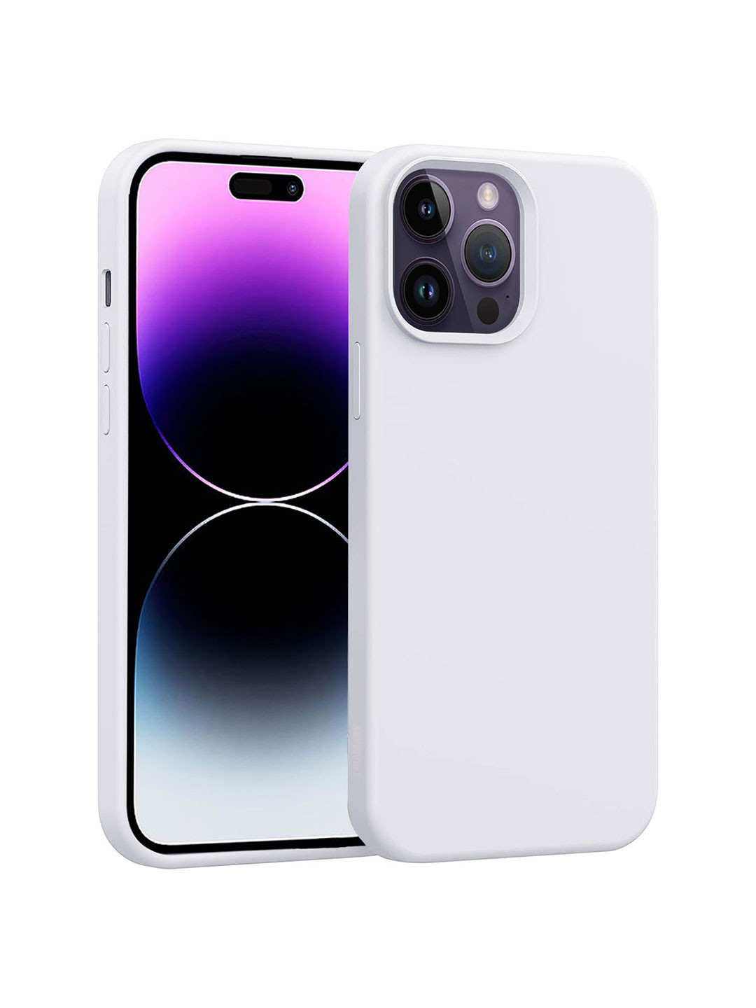 

LIRAMARK Solid iPhone 14 Pro Max Impact Resistant Back Case, White
