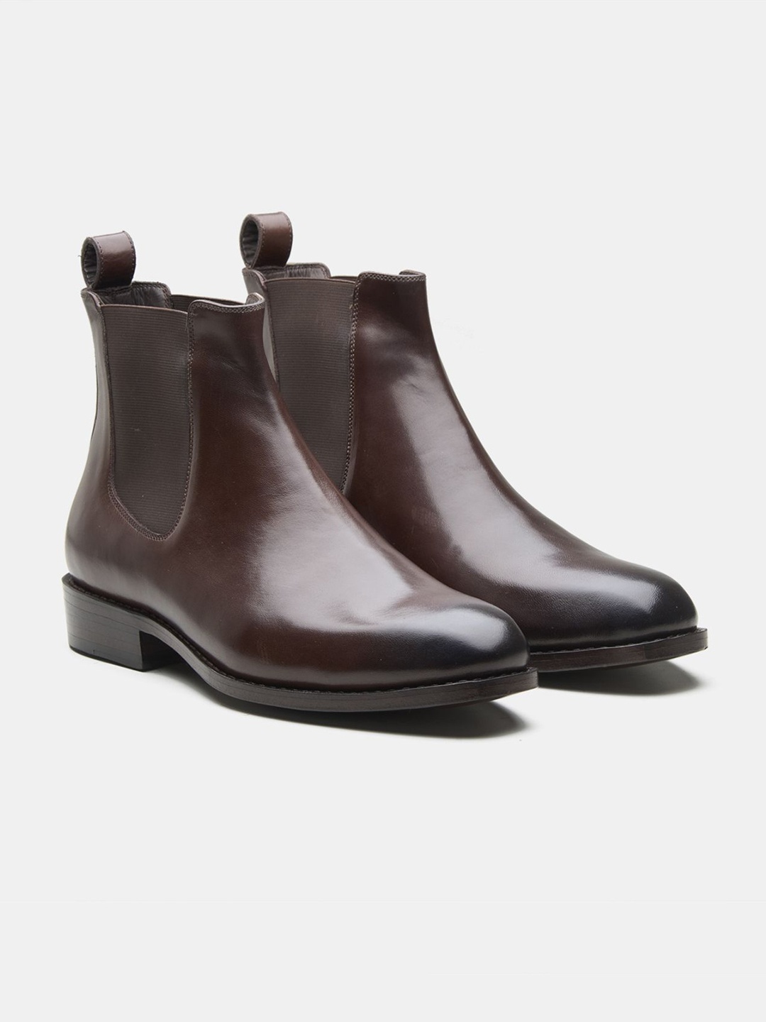 

KOZASKO Men Goodyear Welted Oiled Leather Chelsea Boots, Brown
