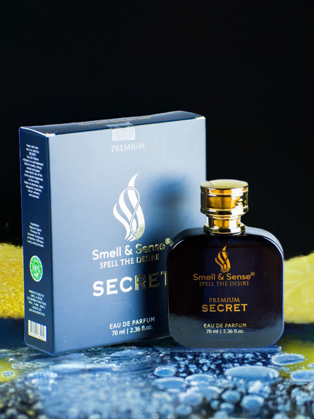 

Smell & Sense Men Secret Long Lasting Eau De Parfum - 70 ml, Navy blue