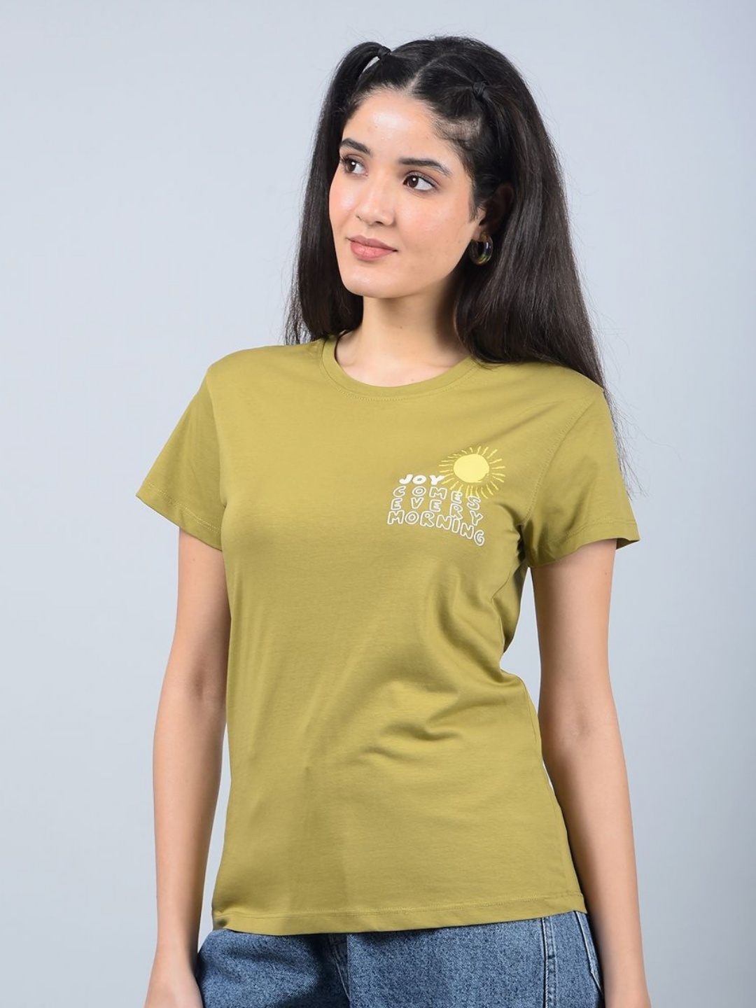 

Crimsoune Club Typography Printed Cotton Slim Fit T-shirt, Olive