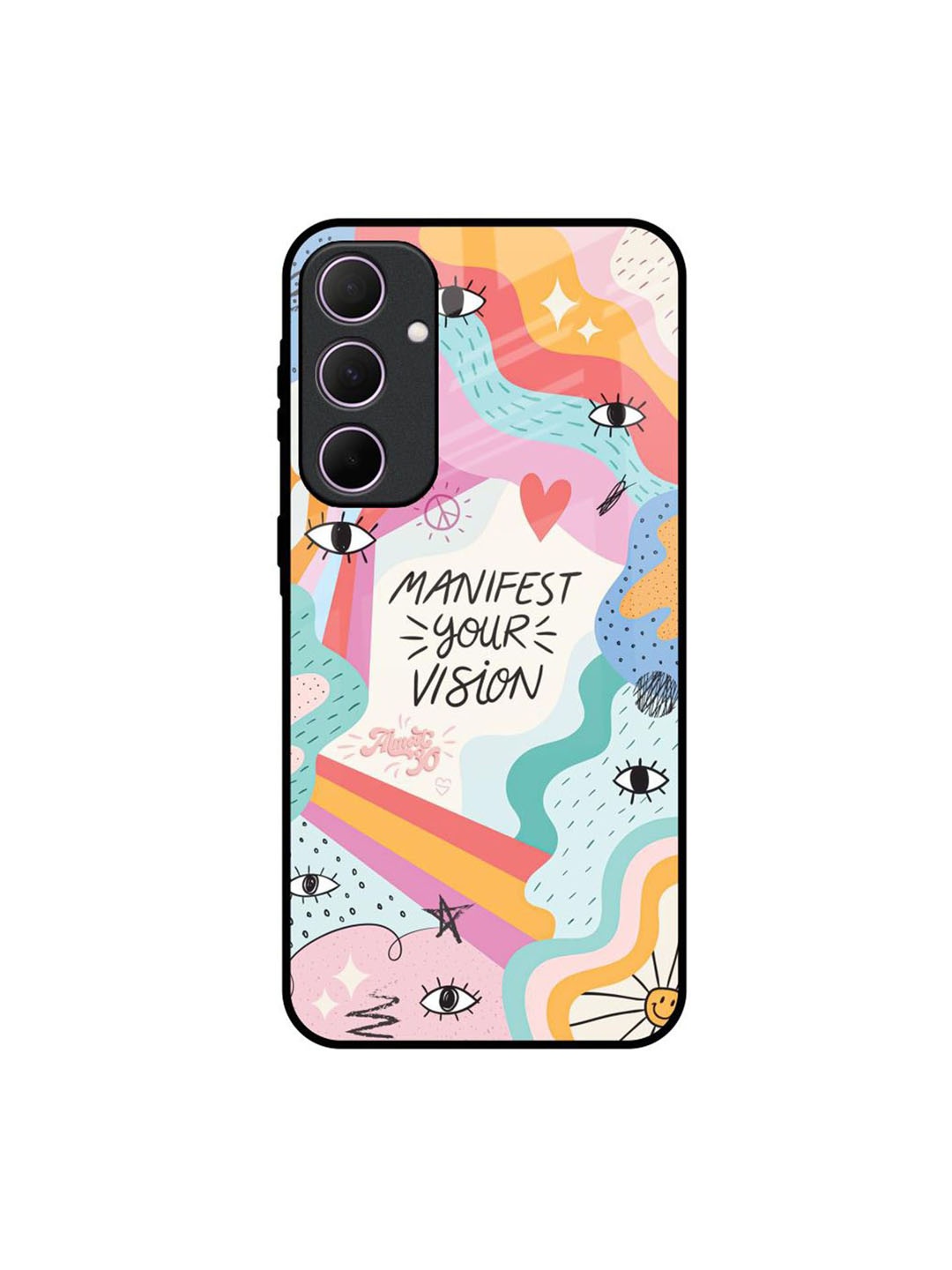 

QRIOH Vision Manifest Samsung Galaxy A35 5G Impact Resistant Back Case, White