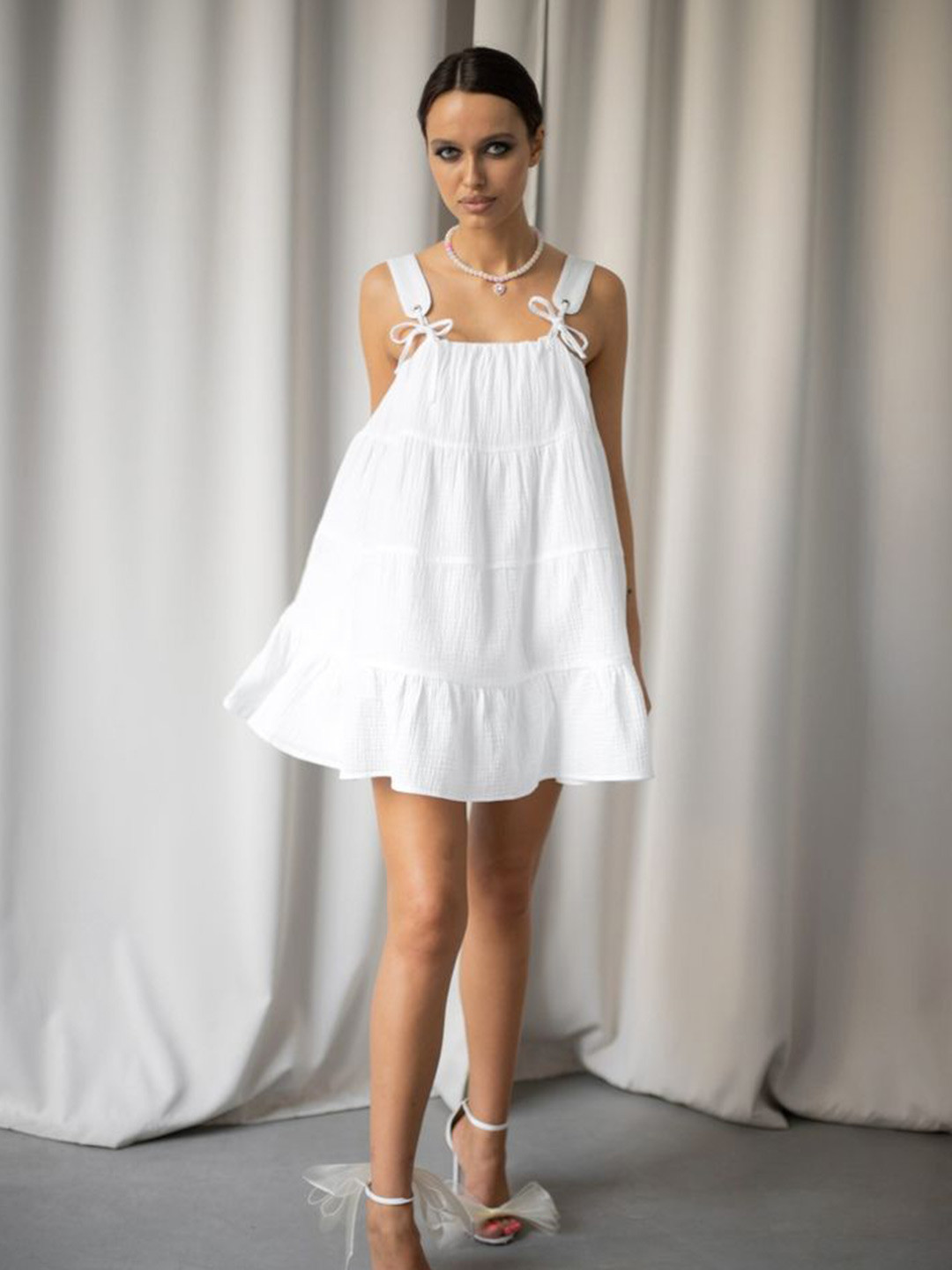 

LULU & SKY A-Line Dress, White