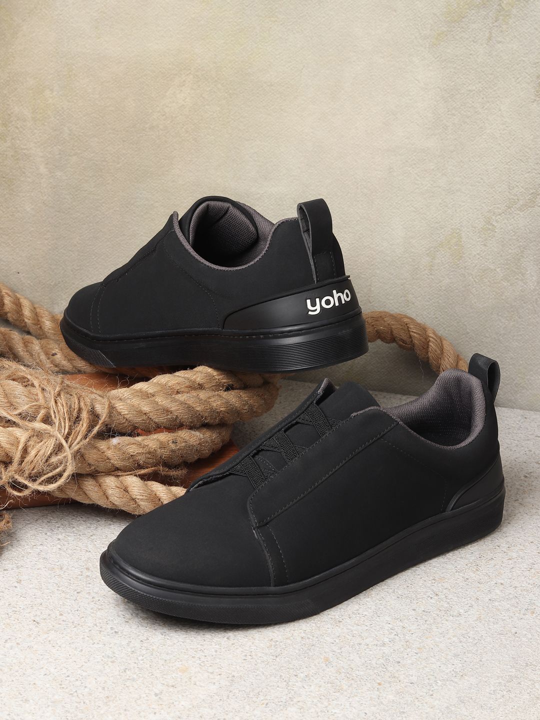 

YOHO Men Ejogs Lightweight Sneaker, Black