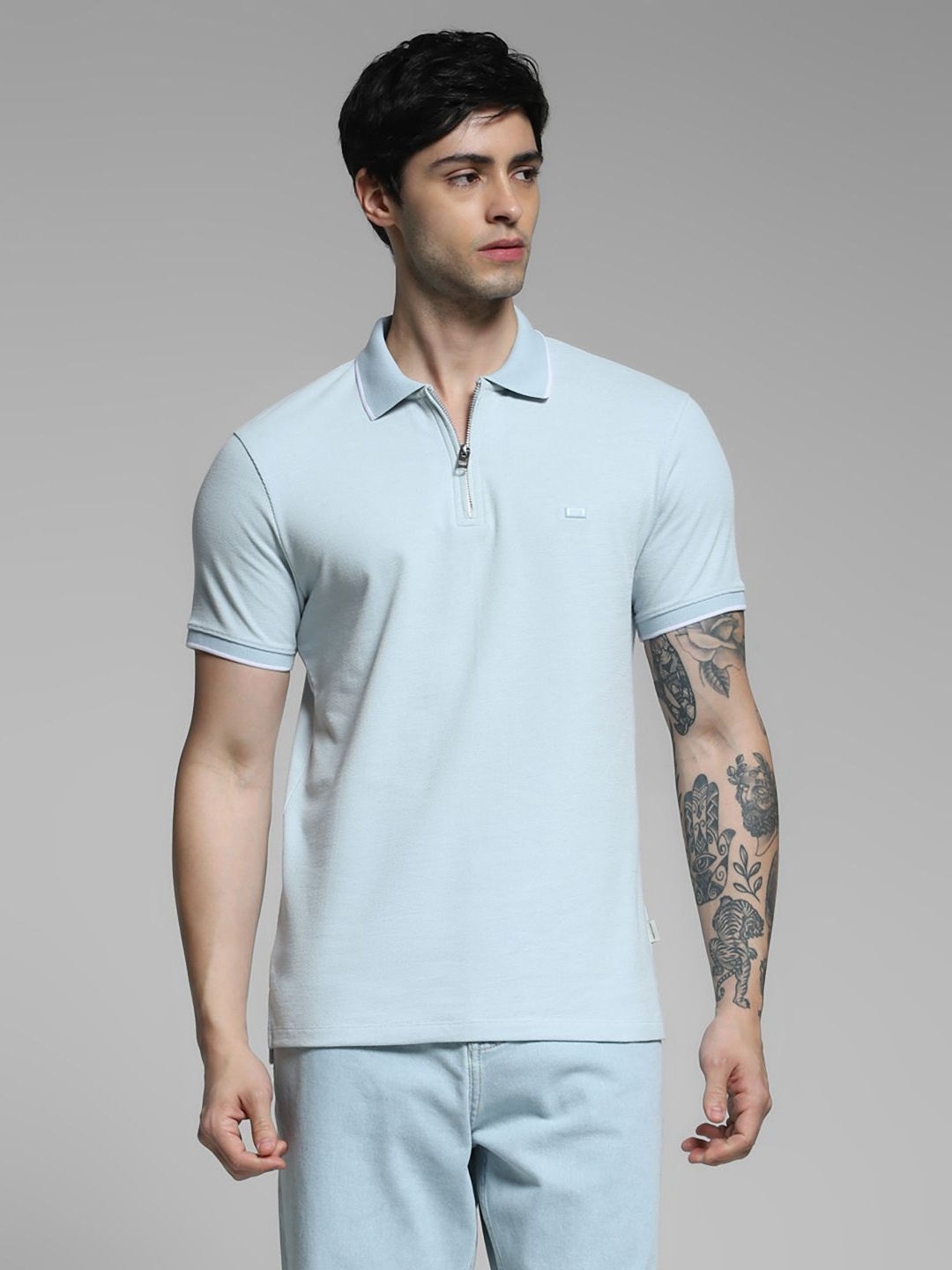 

Jack & Jones Polo Collar Short Sleeves Slim Fit T-Shirt, Blue