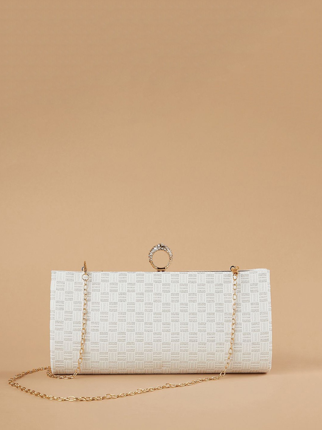 

CODE by Lifestyle Embellished Structured Handheld Bag, White