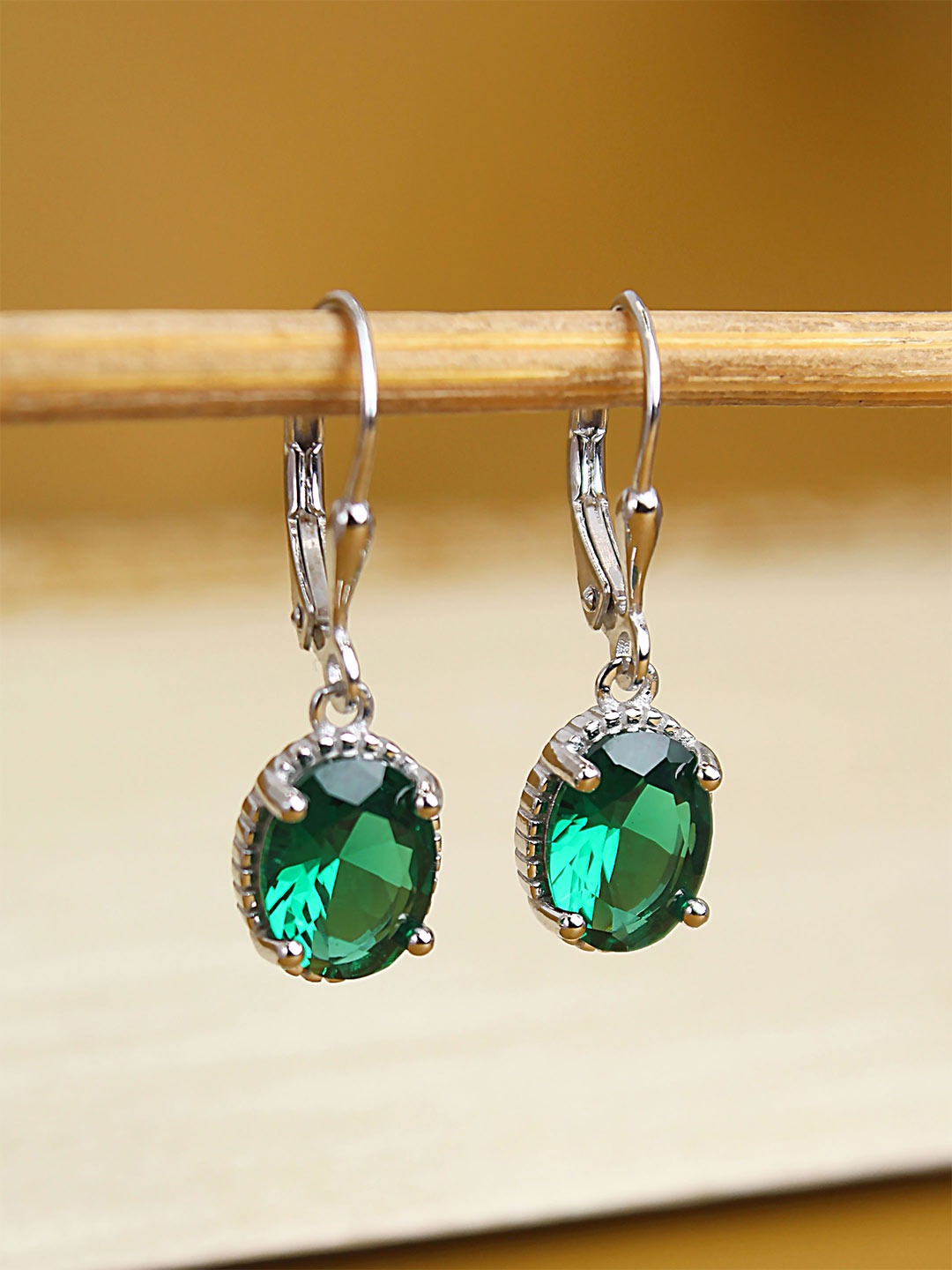 

DEVASHREE Classic Drop Earrings, Green