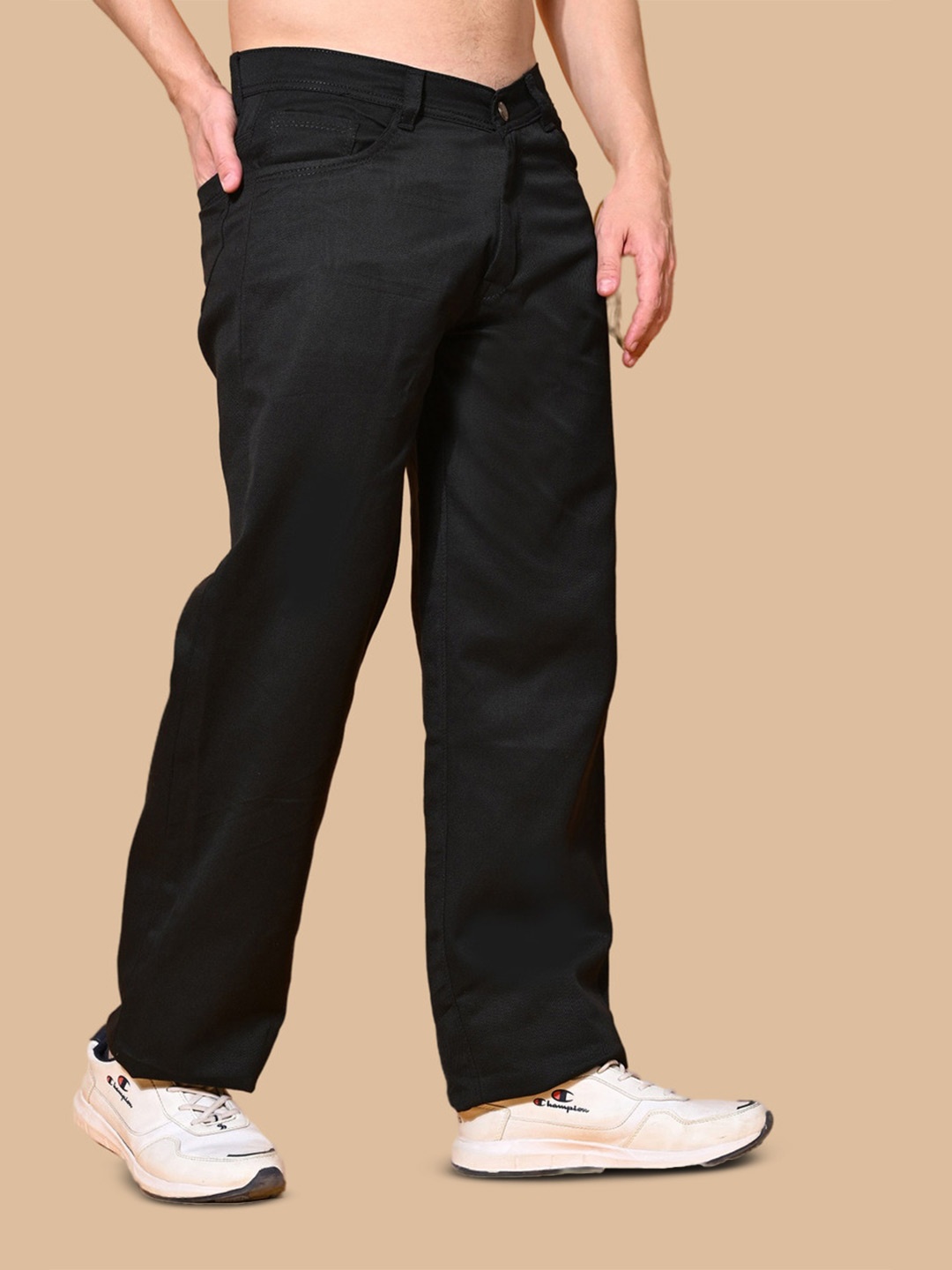 

COMFITS Men Classic Stretchable Jeans, Black
