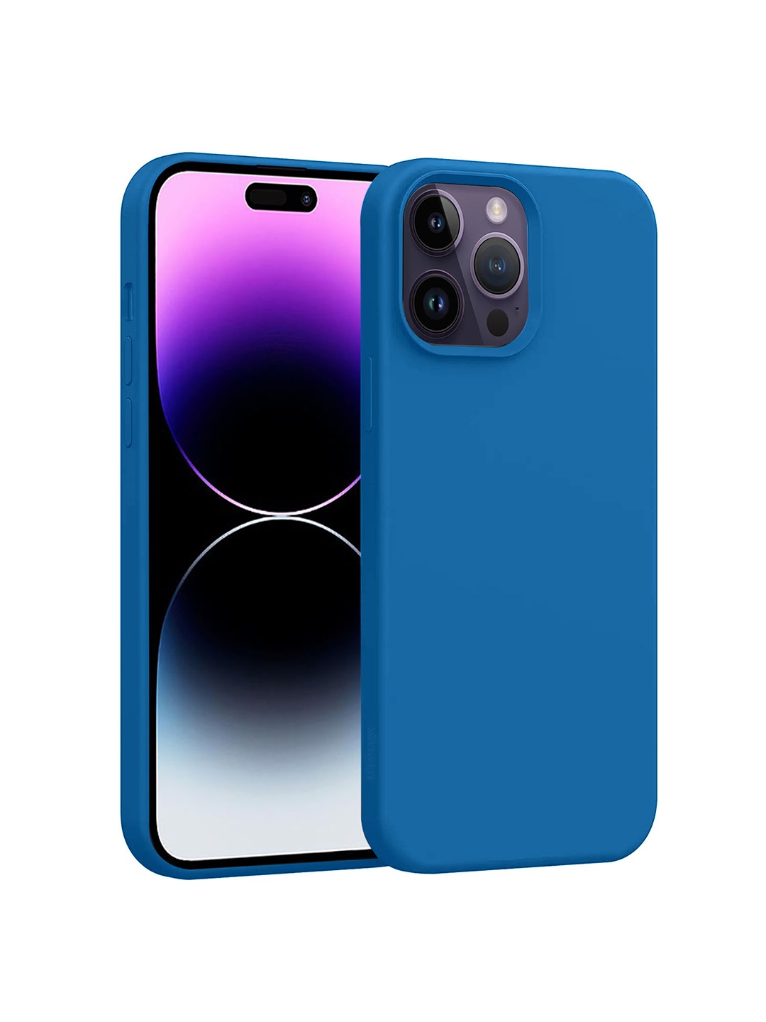 

LIRAMARK Solid iPhone 14 Pro Max Impact Resistant Back Case, Blue