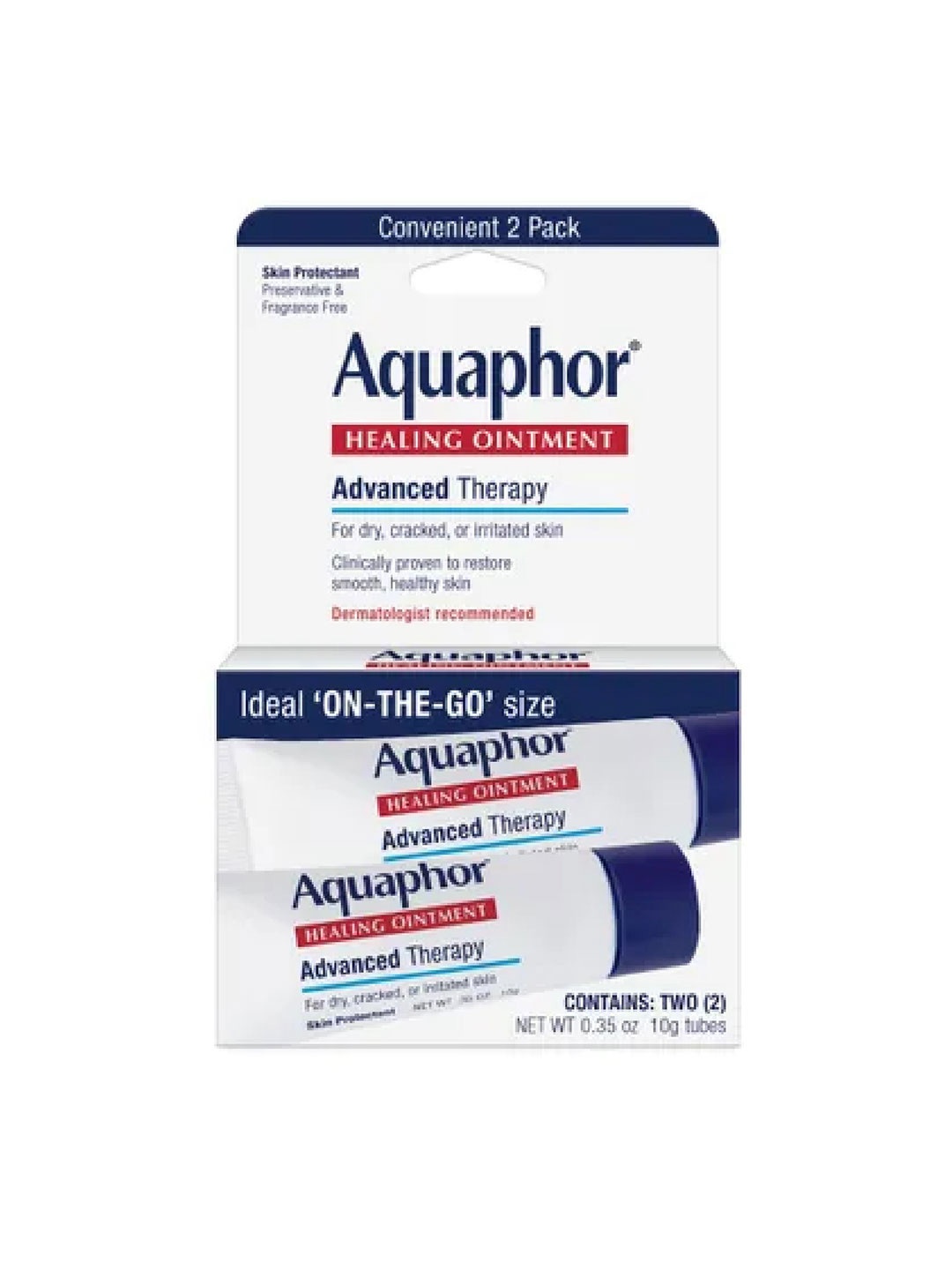 

Aquaphor Set Of 2 Healing Ointment For Minor Wound Care - 10 g Each, White