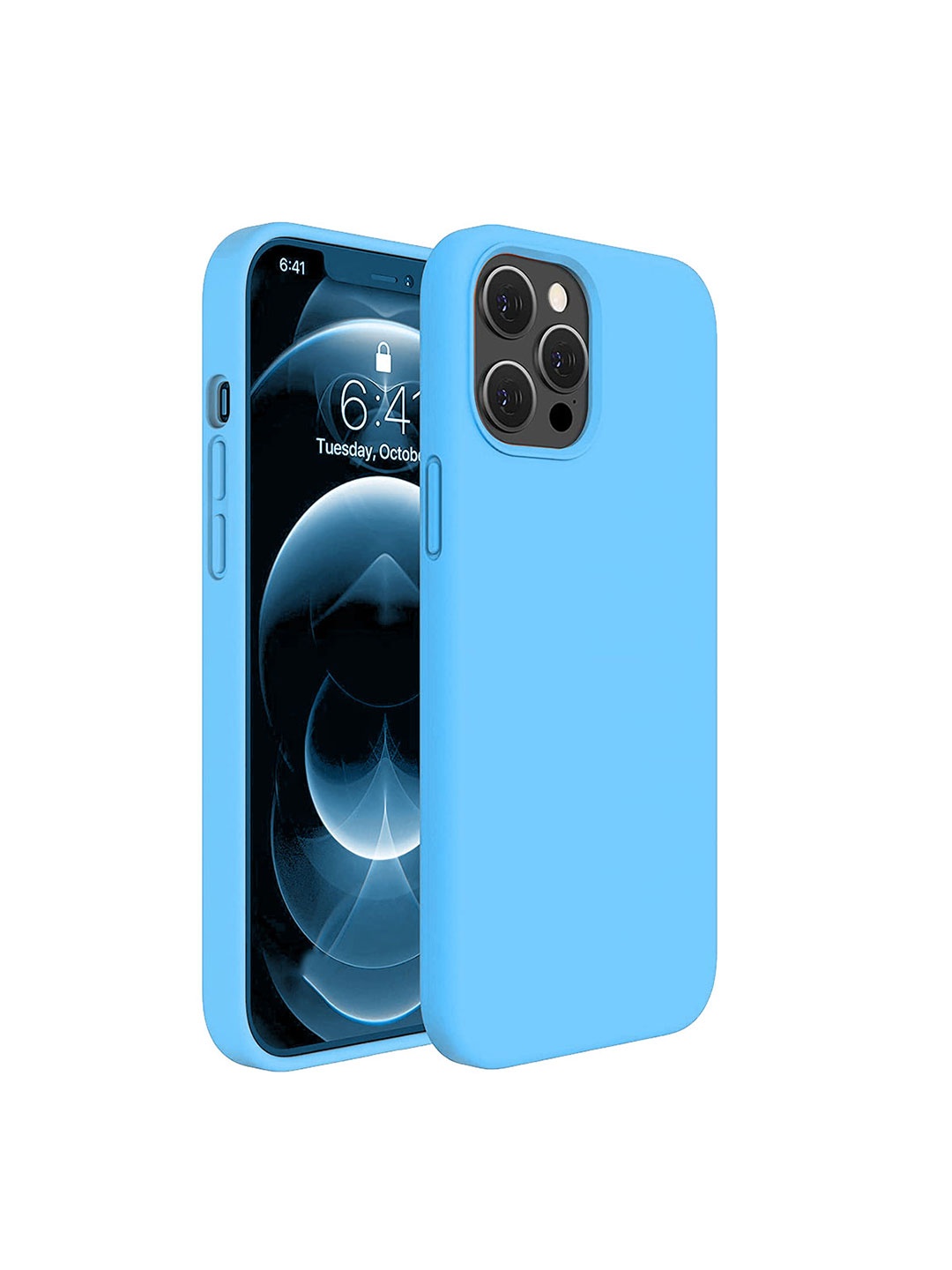 

LIRAMARK Solid iPhone 12 Pro Impact Resistant Back Case, Blue