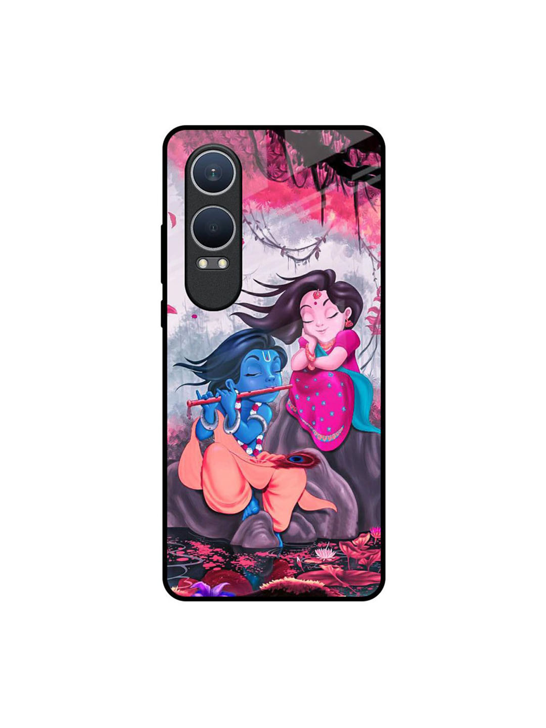 

QRIOH Radha Krishna Art Real OnePlus Nord CE4 Lite 5G Impact Resistant Back Case, Blue