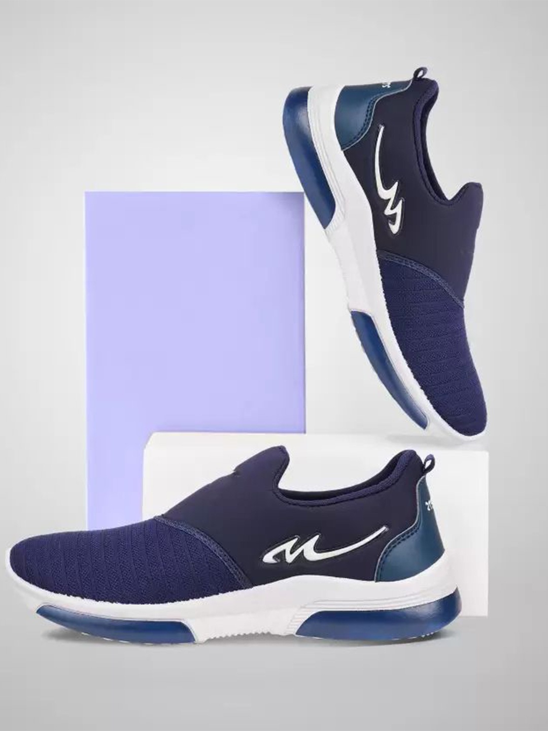 

PENNEN Men Mesh Running Non-Marking Shoes, Blue