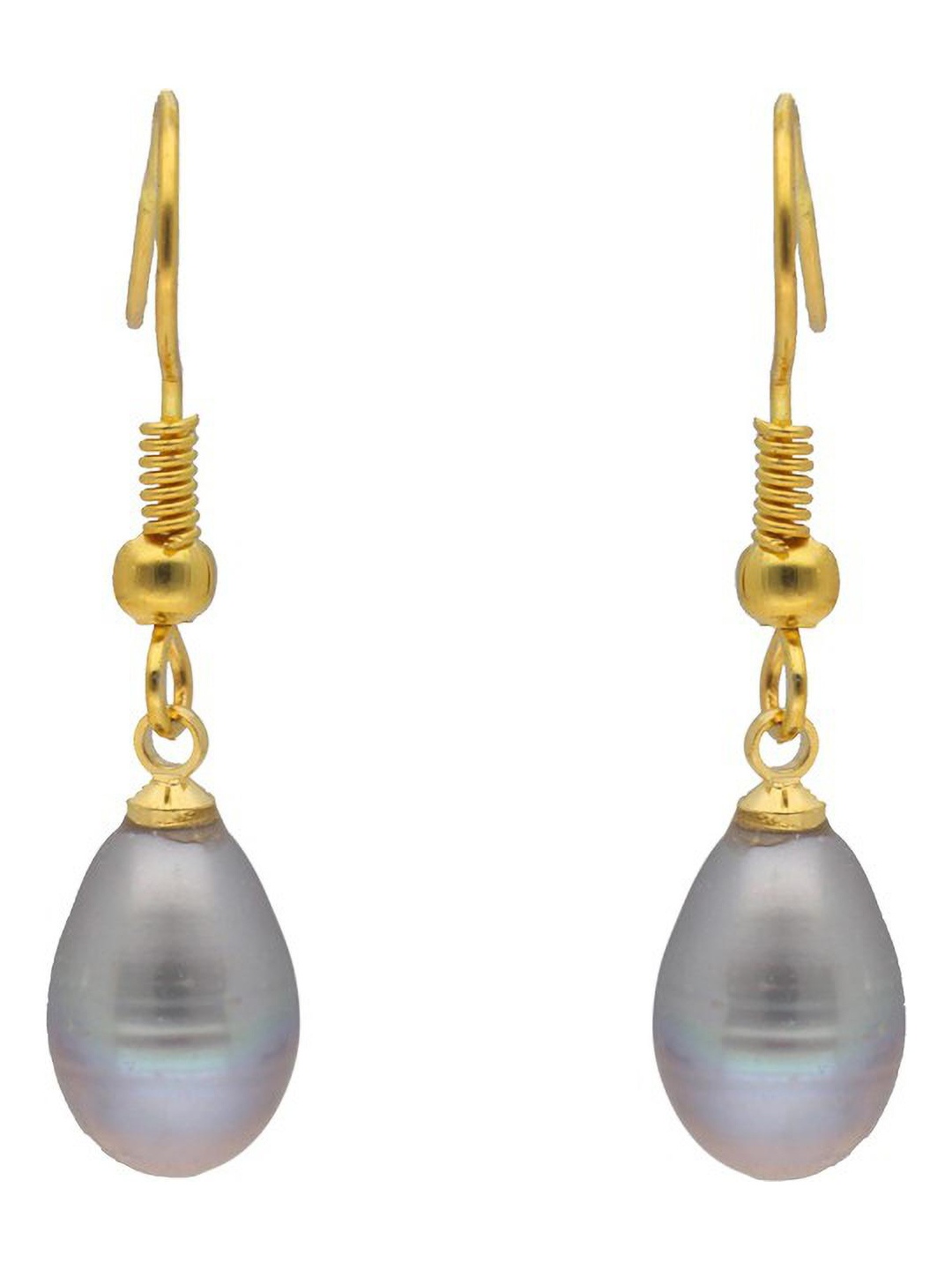 

Sri Jagdamba Pearls Dealer Gold-Plated Contemporary Drop Earrings