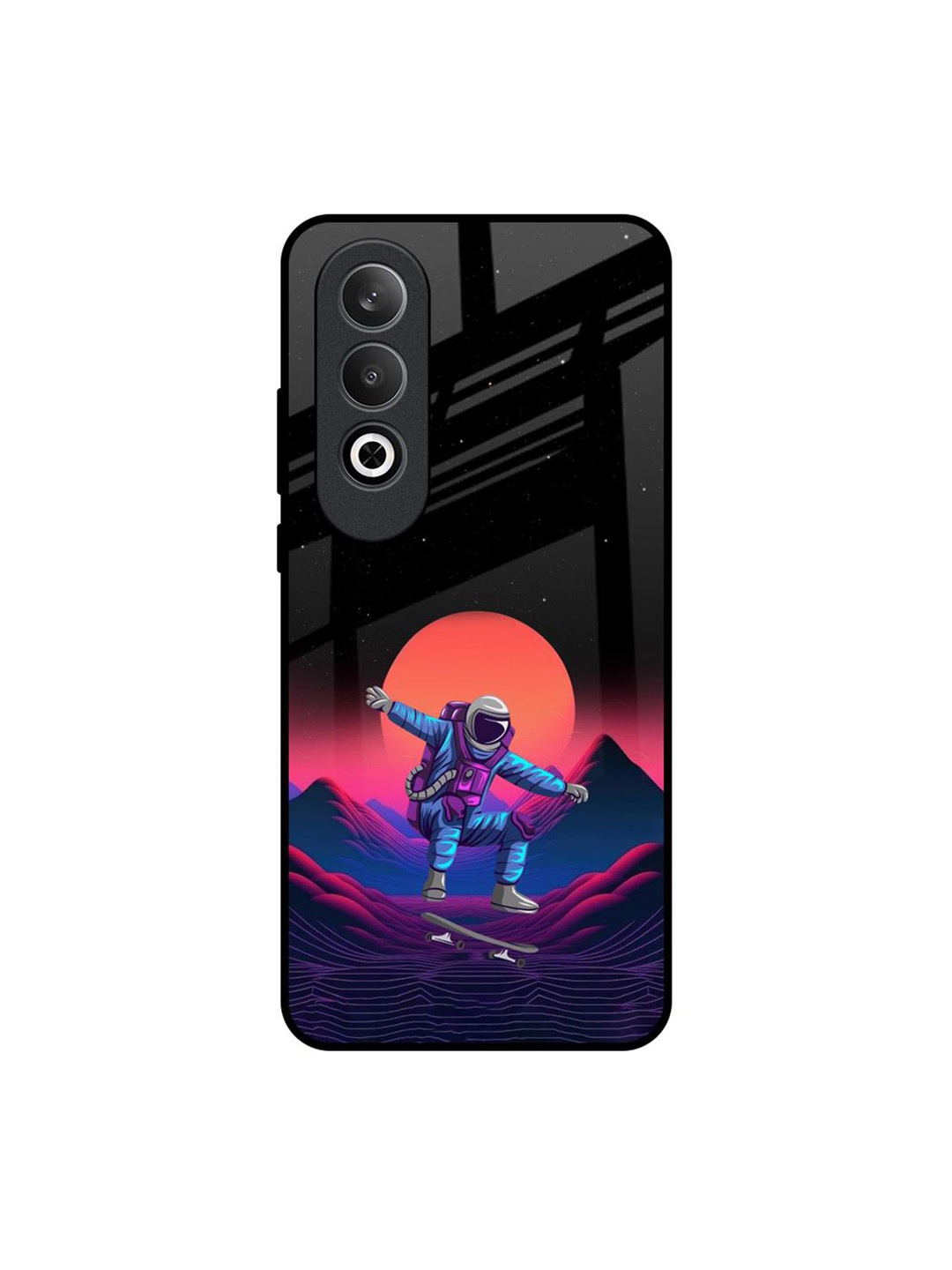 

QRIOH Retro Astronaut OnePlus Nord CE4 5G Impact Resistant Back Case, Black