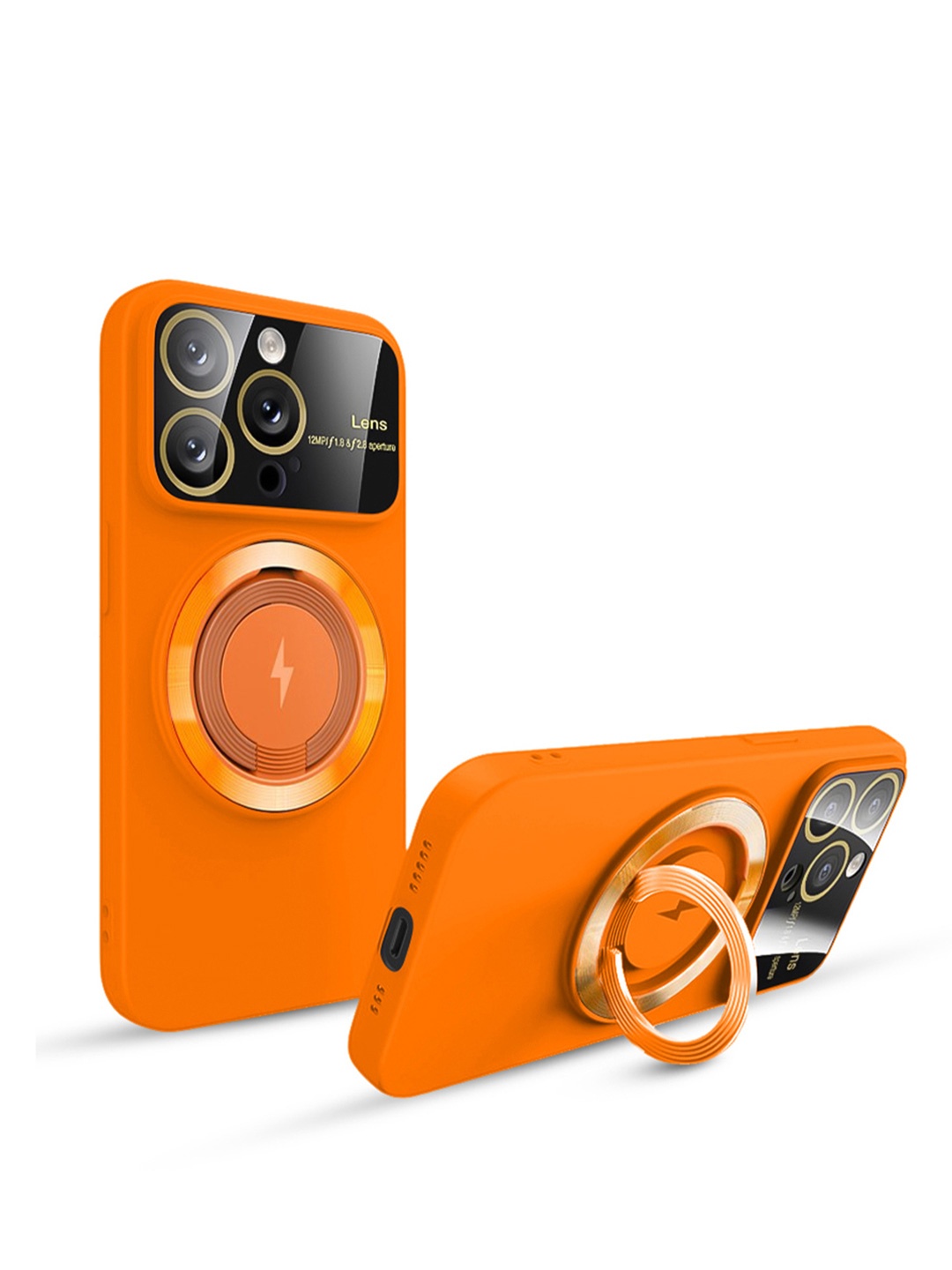 

QRIOH Solid iPhone 14 Pro Back Case with Magsafe, Orange