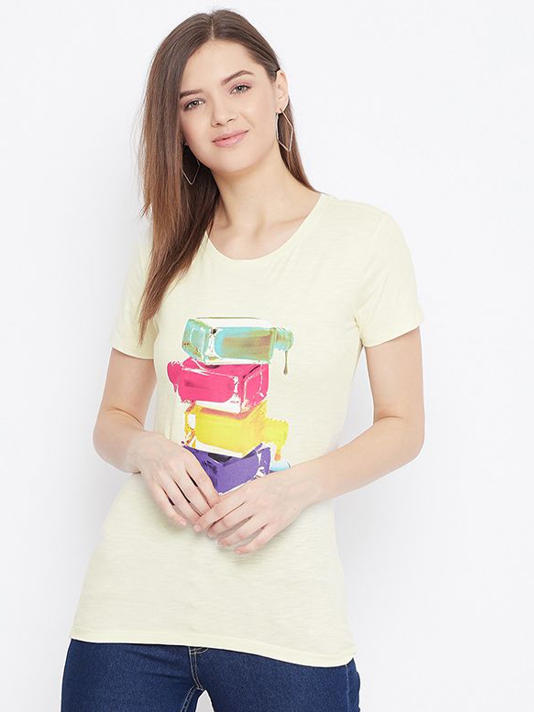 

Bishop Women Printed Cotton Top, Yellow