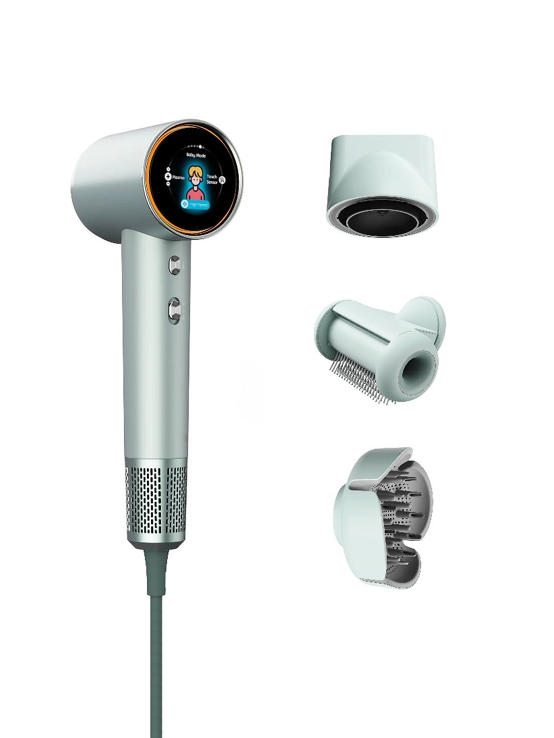 

WINSTON Airizona High-Speed Ionic Hair Dryer With 3 Attachments, Grey