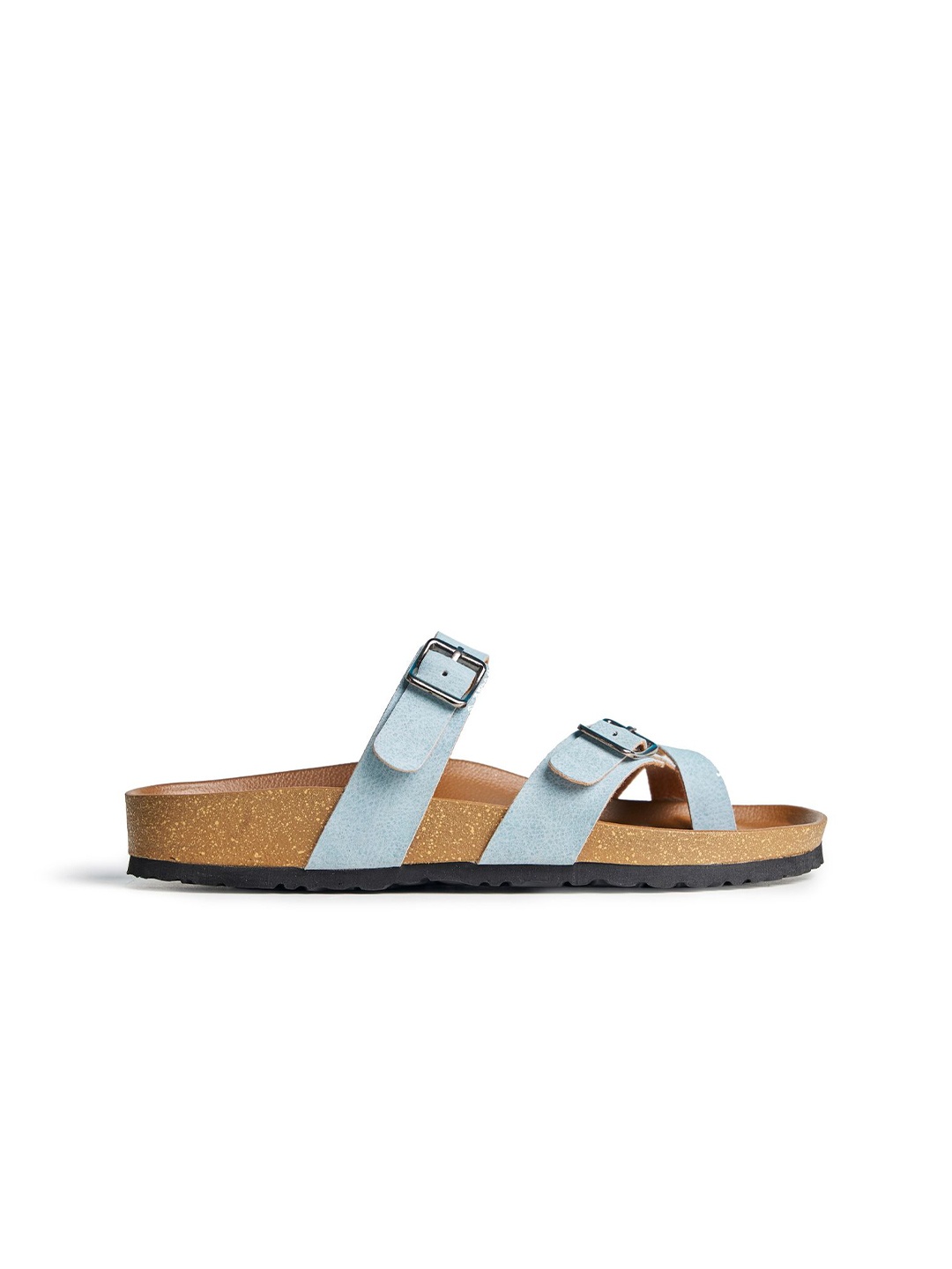 

Slash O Women Open Toe Flats, Blue