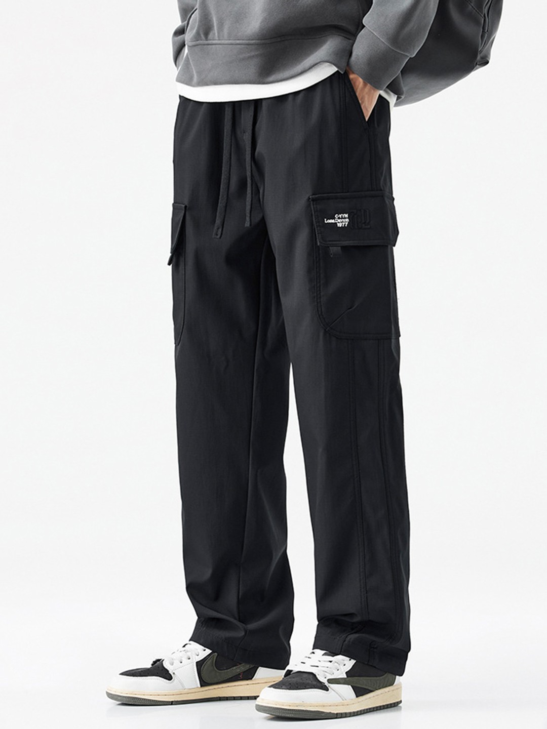 

StyleCast Men Mid-Rise Regular Fit Track Pants, Black