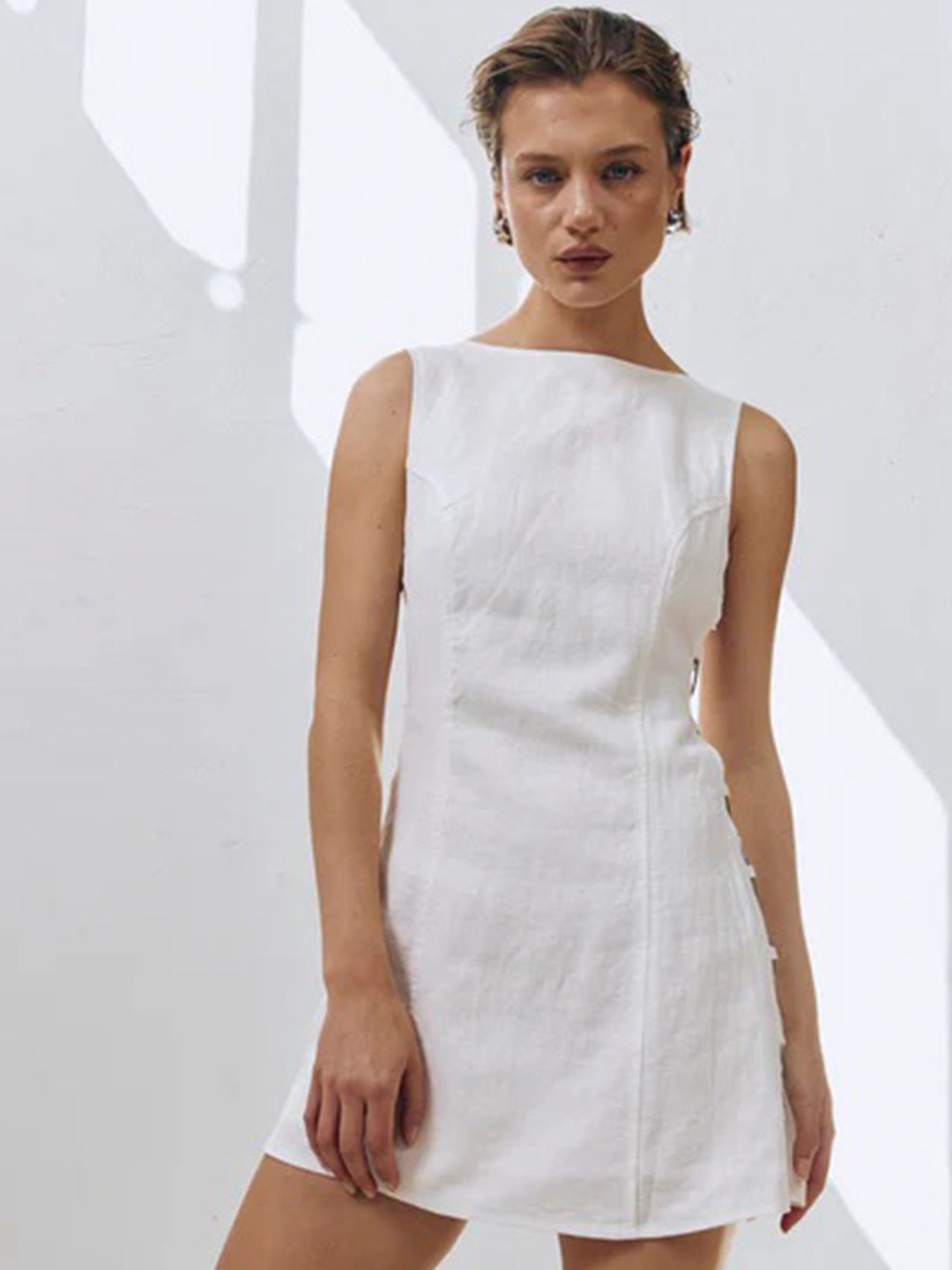 

LULU & SKY A-Line Mini Dress, White