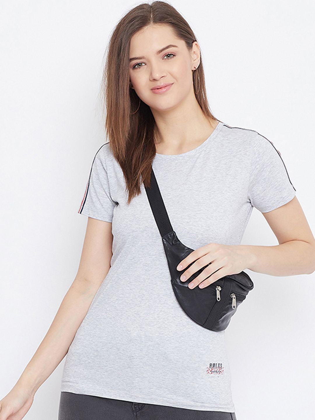 

Bishop Women Cotton Printed Top, Grey