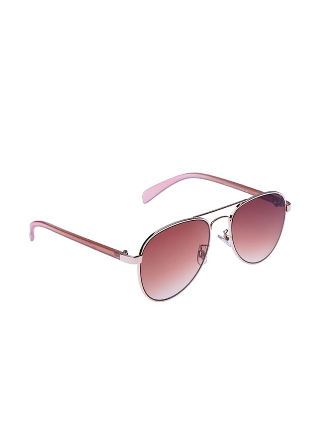 

GIO COLLECTION Unisex Oval Sunglasses with UV Protected Lens G16410GDB, Brown