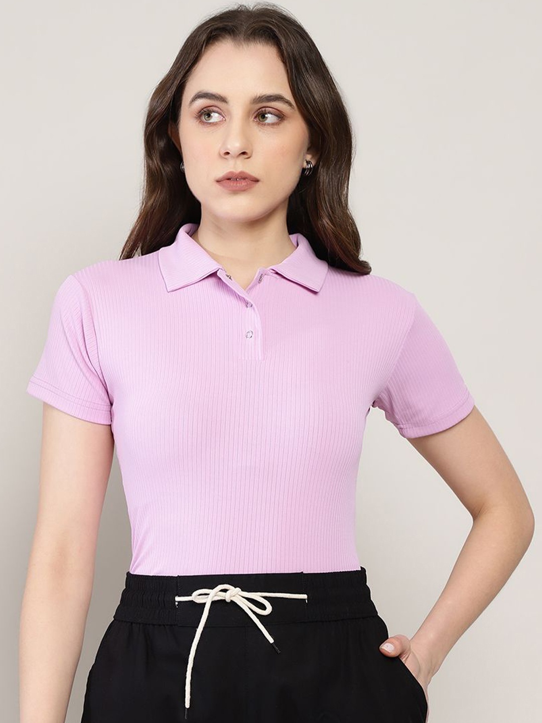 

Sugathari Women Sheen Top, Purple