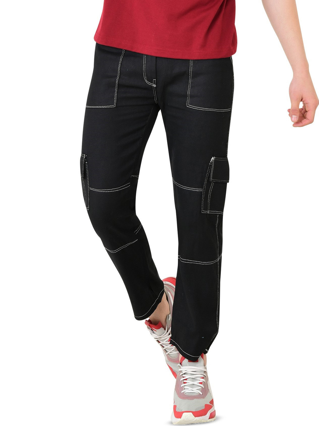 

COMFITS Men Mid-Rise Stretchable Jeans, Black