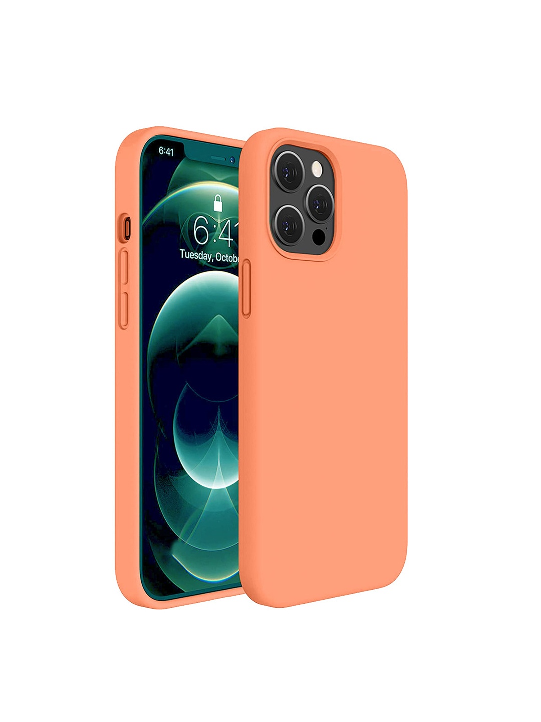 

LIRAMARK Solid iPhone 12 Pro Impact Resistant Back Case, Orange