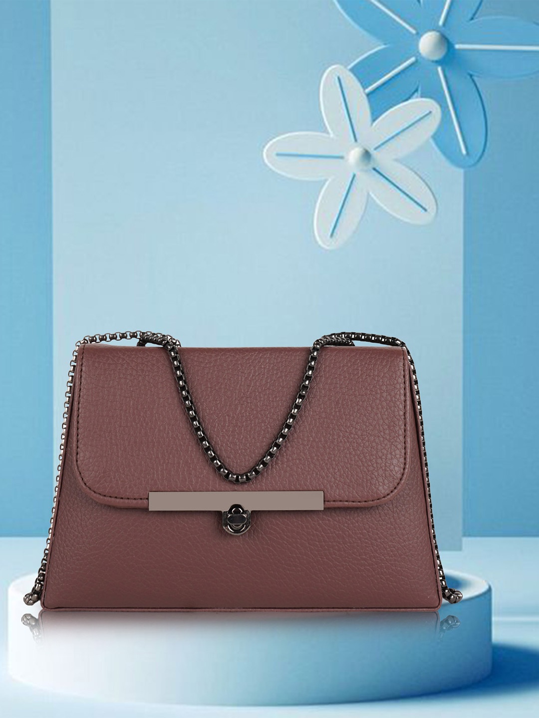 

STARWINGS Women Textured Sling Bag, Brown