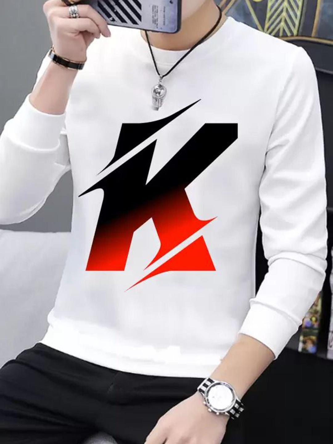 

Unicus Apparel Men Typography Printed Sweatshirts, White