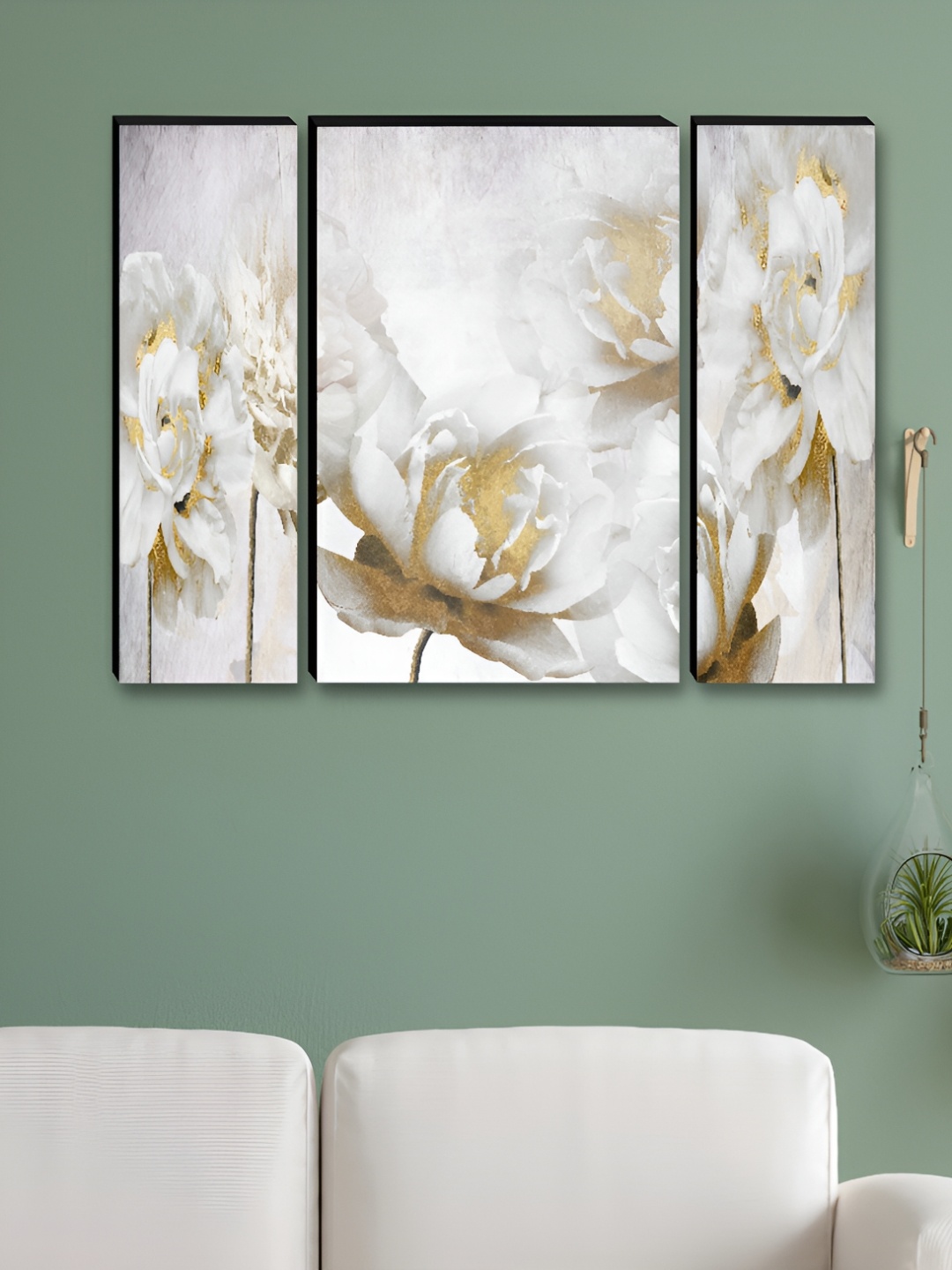 

Myntra Elegant Homes White 3 Piece Synthetic Wood Floral & Botanical Wall Paintings