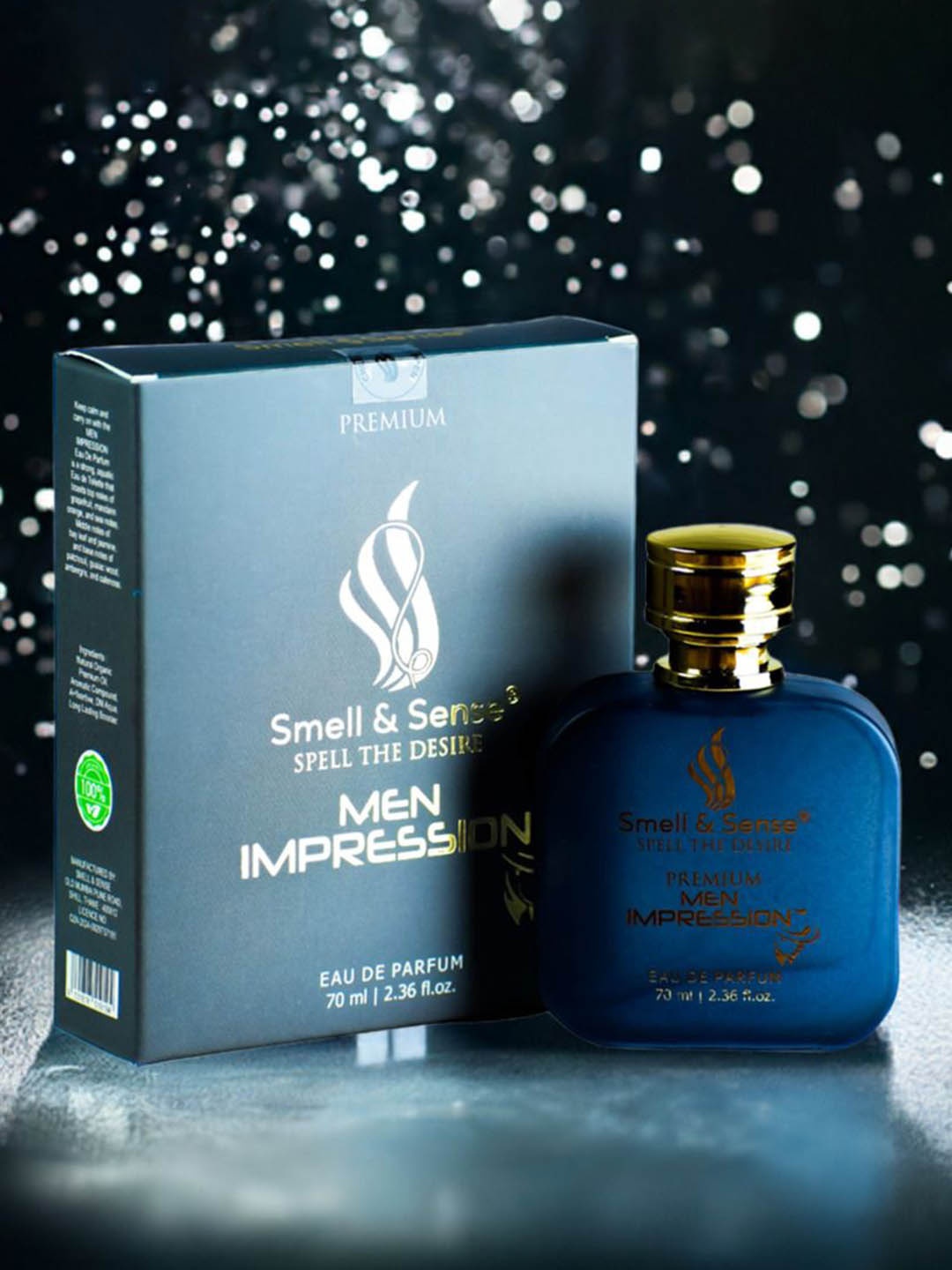 

Smell & Sense Men Impression Long Lasting Eau De Parfum- 70 ml, Grey