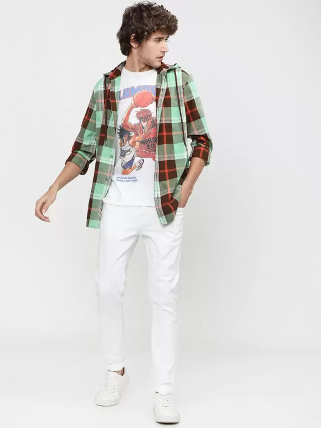 

COMFITS Men Classic Slim Fit Stretchable Jeans, White