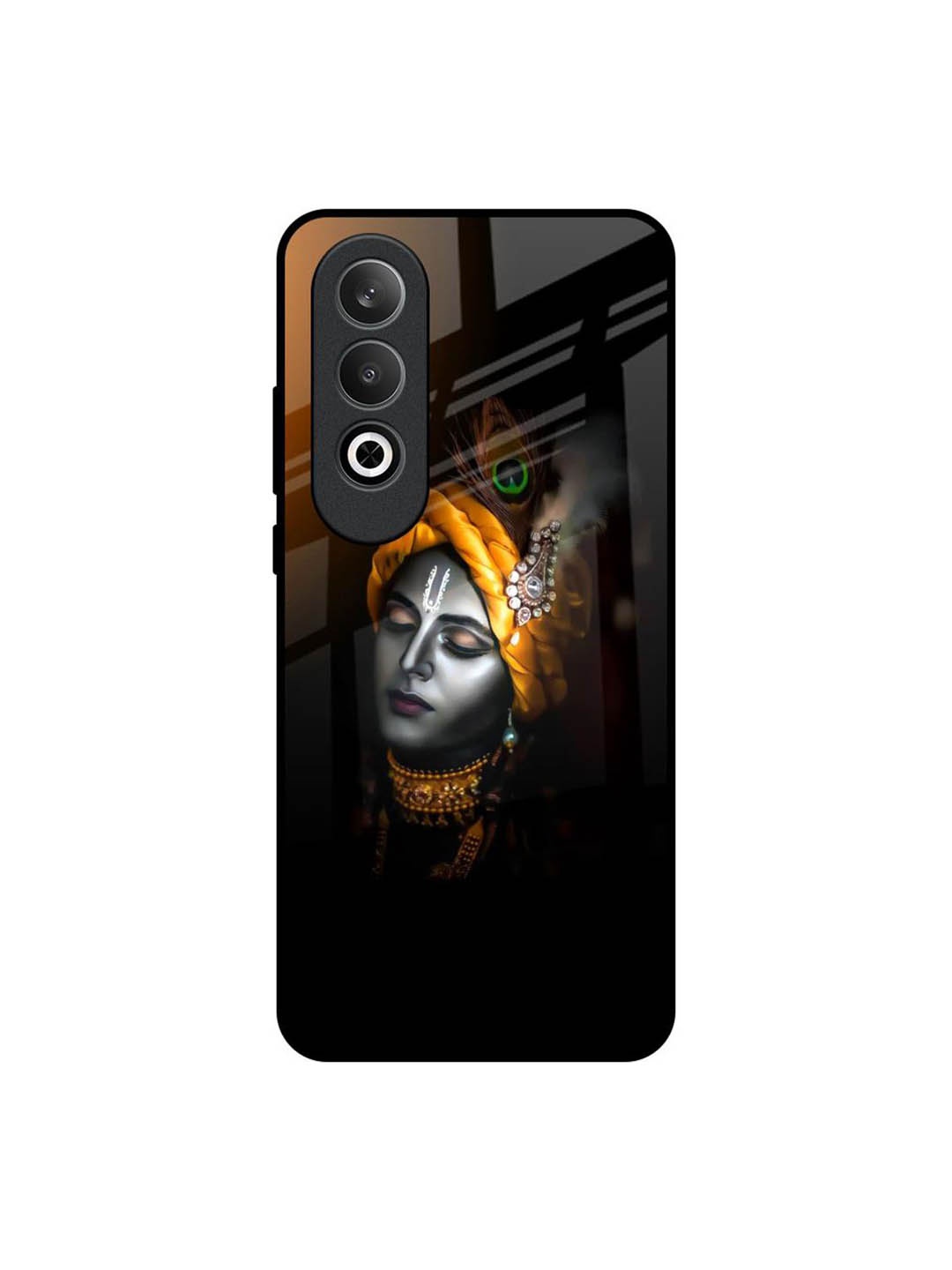

QRIOH Ombre Krishna OnePlus Nord CE4 5G Impact Resistant Back Case, Black
