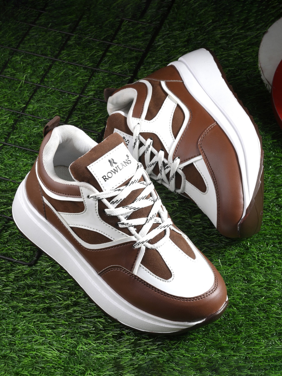 

Rowlans Women Colourblocked Sneakers, Brown