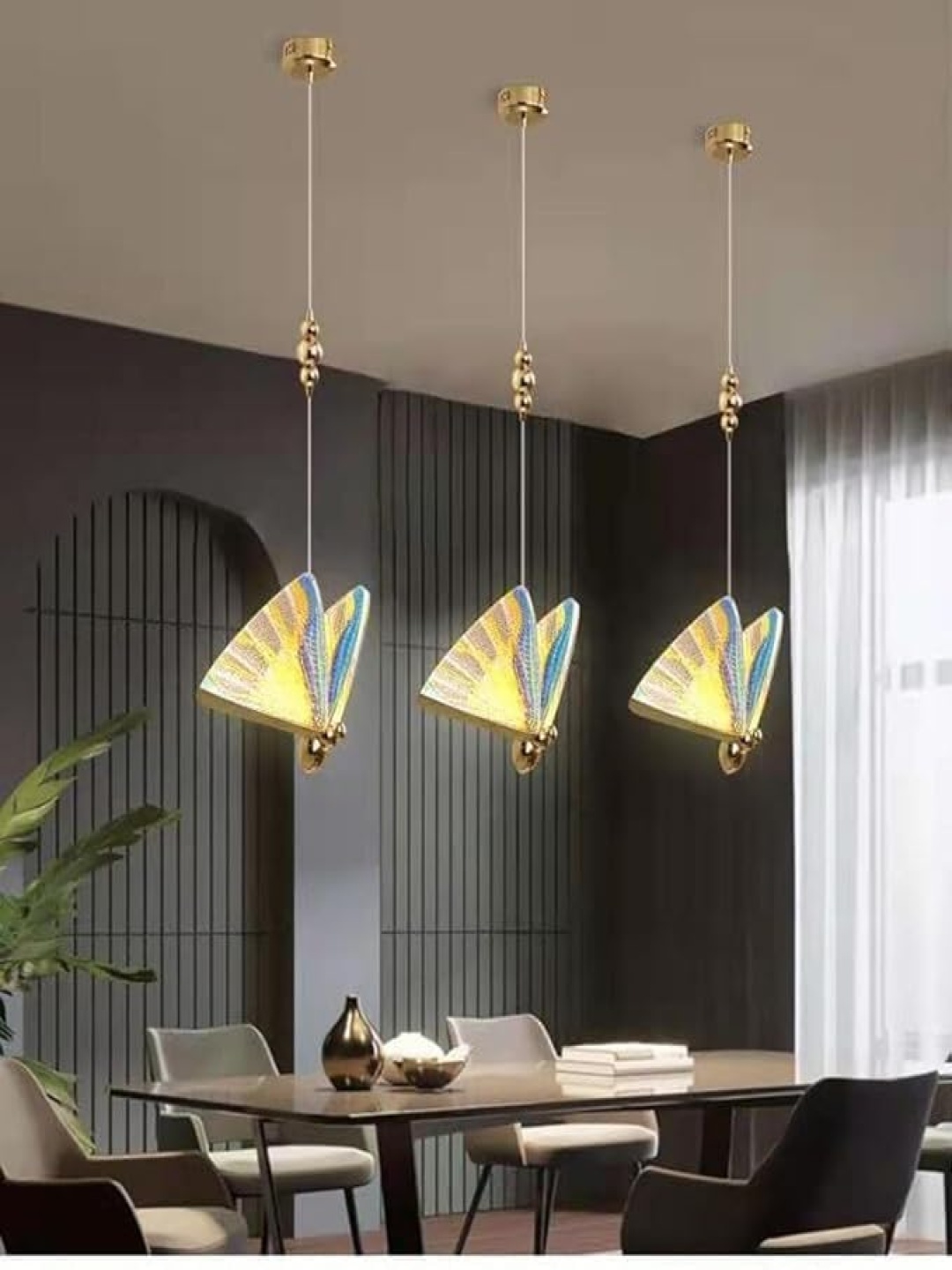 

GAUVIK Blue & Yellow Printed Ceiling Lamp