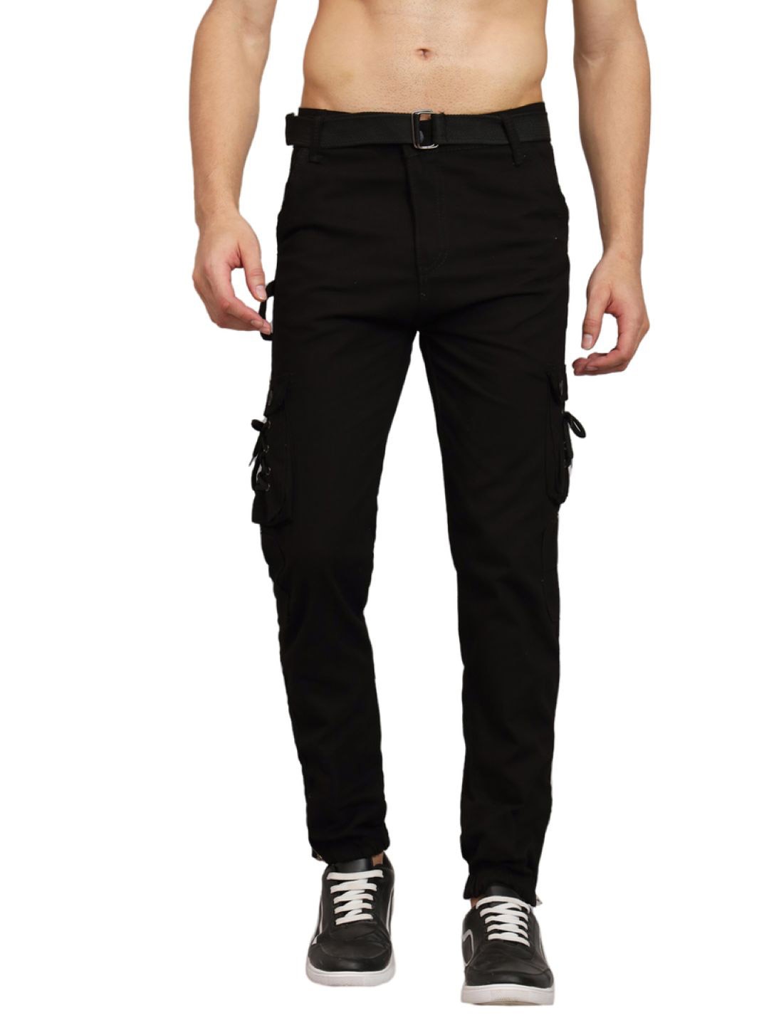 

COMFITS Men Classic Cargos Trousers, Black