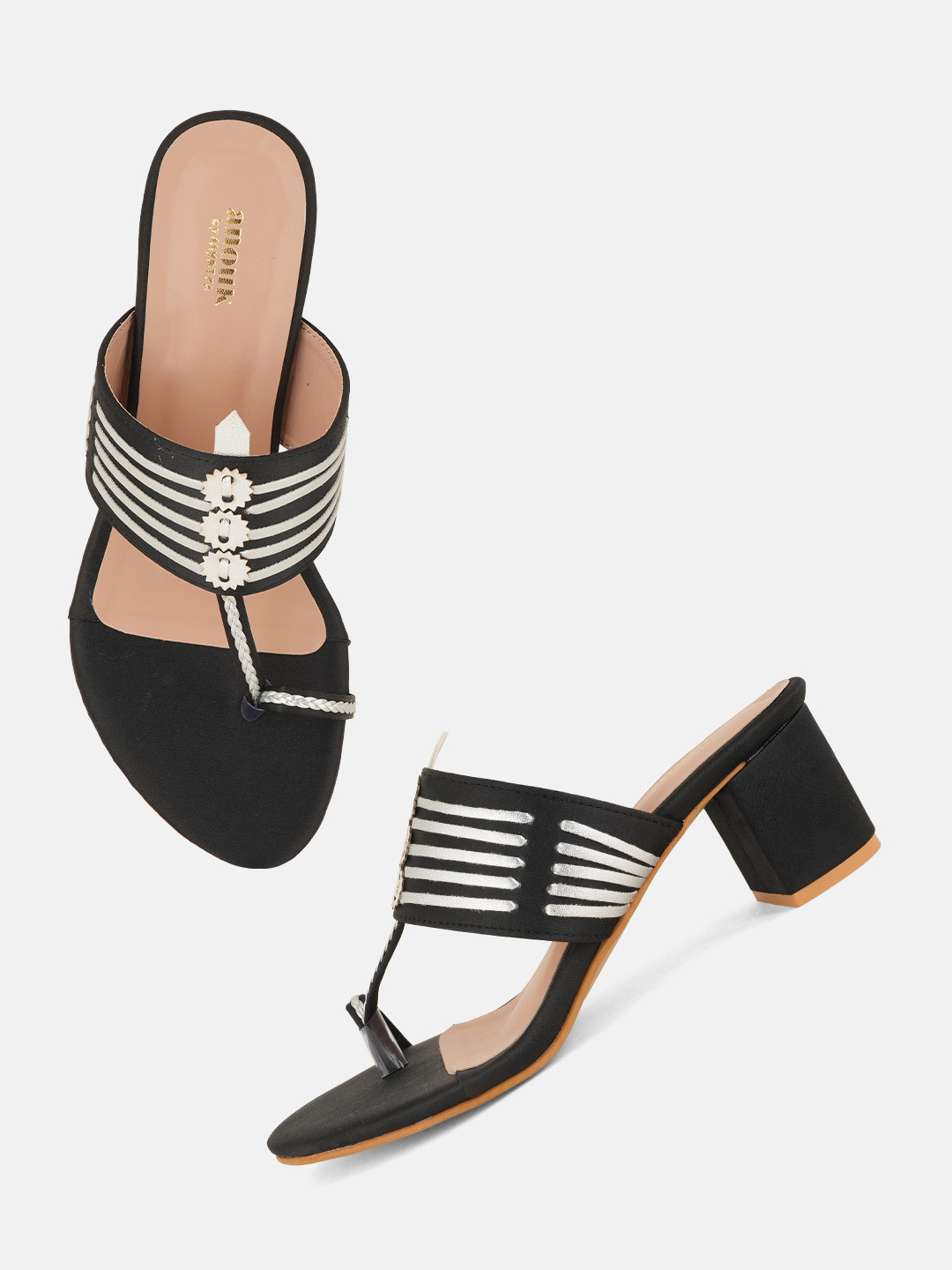 

Anouk Women Party Block Sandals, Black