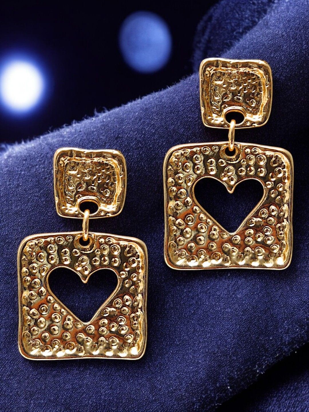 

fabula Geometric Shaped Drop Earrings, Gold