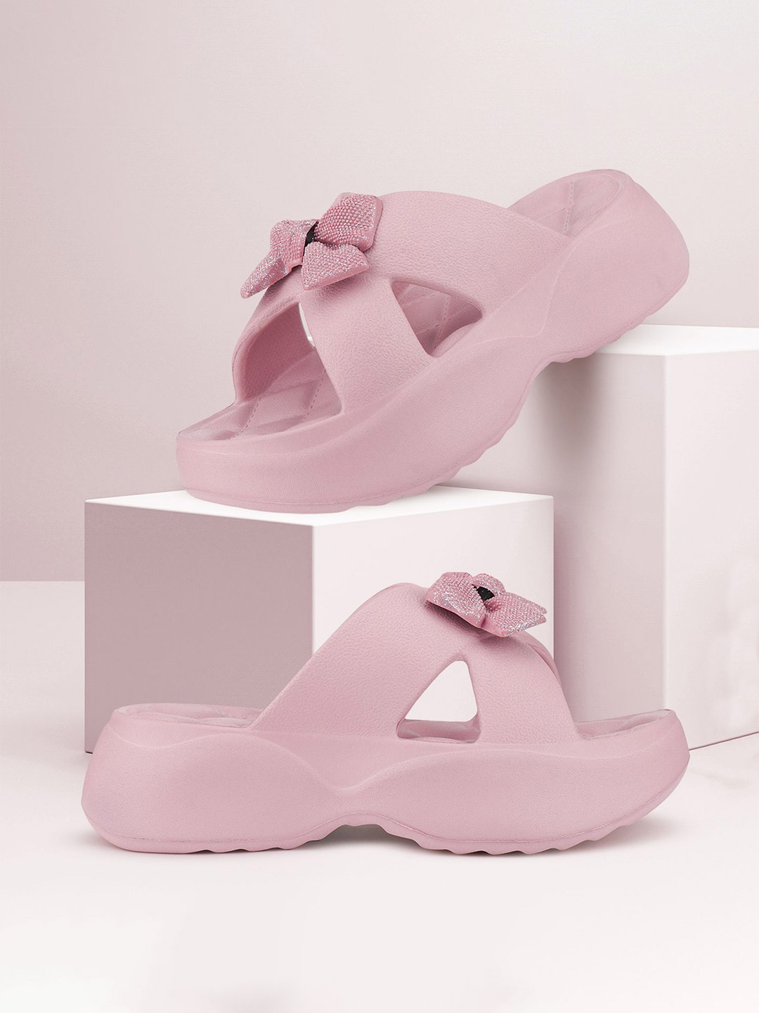 

VOKLINE Women Slip-On Flip-Flops, Pink