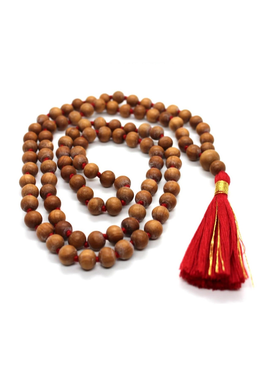 

NAYRA HANDICRAFTS Brown Sandalwood Mala Prayer Beads