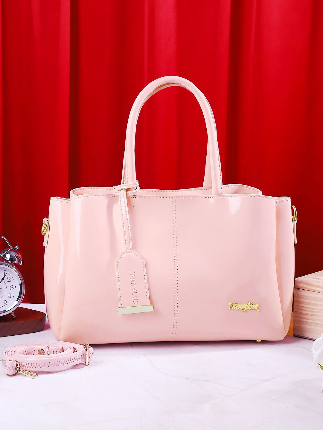 

CarryLux Women Solid Crossbody Handheld Bag, Pink